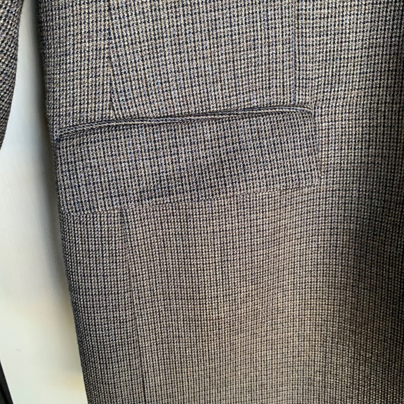 Chaps 100% Wool Blazer Sport Coat Jacket Sz.44L Brown Tweed Pattern 2 Button - Picture 4 of 10